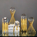 Nordic Light Luxury Metal Crystal Ball Ornaments Creative