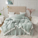 Lace Bed Skirt Quilt Cover Girl Heart Household