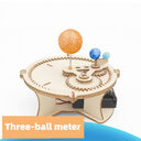 Wood Solar System Globe Earth Sun Moon Model