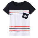Color Matching Pocket Family Suit Parent-child Short Sleeve
