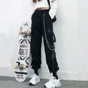 Women Cargo Pants Harem Fashion Punk Pockets Jogger