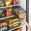 Refrigerator Storage Box Transparent Food Grade PET Plastic