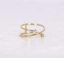 Zircon Flower Ring Women Fashion Ins