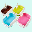 Pet Cat Litter Box With Shovel High-side Polyester