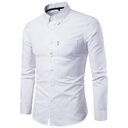Men S Shirts Korean Slim Long Sleeve Dress