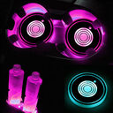 USB Charging Car Led Cup Holder Water Bottom