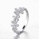 Sterling Silver Ring Female Korean Fashion Light Luxury