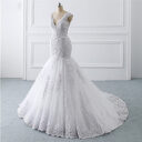 Mermaid Light Wedding Dress Sexy Trailing Luxury Sen