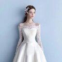 Korean Style Simple Long-sleeved Trailing European And American