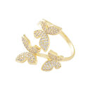 Butterfly Ring Female Niche Diamond Temperament