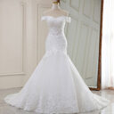 High Waist White Temperament Dream Lace Mid-waist Long