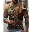 Man T-shirt Car Highway Motorcycle Hip Hop