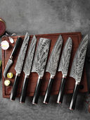 Damascus Steel Knife Chef's Set