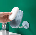 Portable Draining Soap Box Perforation-free Creative Non-water Holder