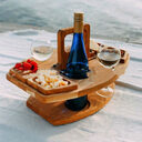 Wine Tray Outdoor Picnic Portable Hanging Glasses