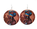 Wood Earrings Print
