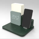 3 In 1 Clock Night Light Qi Wireless