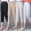 Linen Pants Summer New Loose Harem Women