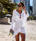 .Bikini Women Swimsuit Cover-up Beach Bathing Dress