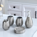 Handmade Retro Brushed Ceramic Bathroom Five-piece Toilet Set