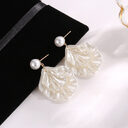 Pearl Shell Earrings For Ladies