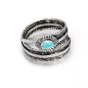 Feather Men's And Women's Ring Jewelry Leaf