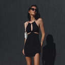 Ruched Slim Elastic Bodycon Summer Sexy Casual Mini