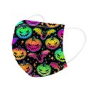 Halloween Masks Print Flat