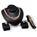 Punk Jewelry Set Necklace Earrings Bracelet Ring Four