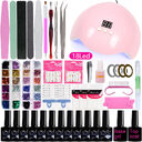 Nail Tool Set For Beginners Home Lamp Polish