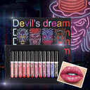 12Pcs Liquid Lipstick Set Halloween Makeup Diamond Symphony