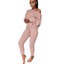 Autumn Winter Women Knitted Tracksuit Two Piece Set