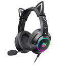 Head-mounted Gaming Cute Girls Wired Computer Headset