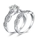 Women's Fashion Plating Couple Ring Set