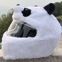 Helmet Protection Headgear Full Cartoon Plush Panda Frog