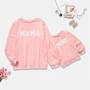 Explosive Letter Printed Sweater Parent-child