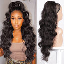 Wig Big Wave Drawstring Ponytail Matte High Temperature