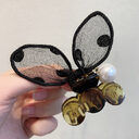 Polka Dot Lace Rabbit Ears Clip Bangs Broken