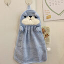 Towels Can Hang Coral Fleece Absorbent To Wipe