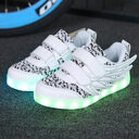Children's Shoes Led Light Wings Usb Charging Colorful