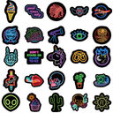 50 Neon Graffiti Stickers Decorative Waterproof