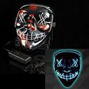 Glowing Mask LED Halloween Clown Funny Bundy