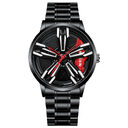 Locomotive Watch Men's Wheel Three-dimensional Hollow Car
