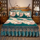 Single Piece Short Plush Bed Cover