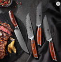 Damascus Steel Knife Professional Steak Set Western Main