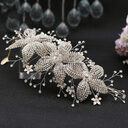 Flower Rhinestone Hair Accessories Bridal Wedding Band
