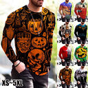 Halloween Autumn And Winter Men S Print Simple