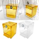 External Bird Bath Transparent Square Basin Supplies Pet