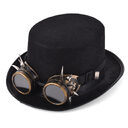 Steampunk Rivet Glasses Top Hat Goth Punk Magic
