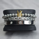 Pineapple Ball Crown Twist Woven Mesh With Diamond